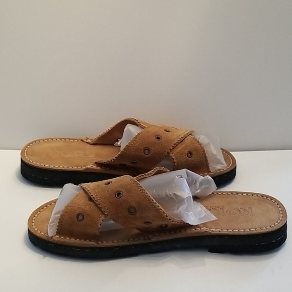 Michael Kors Suede Slides Sandals NIB 8.5 Spain - Picture 2 of 15
